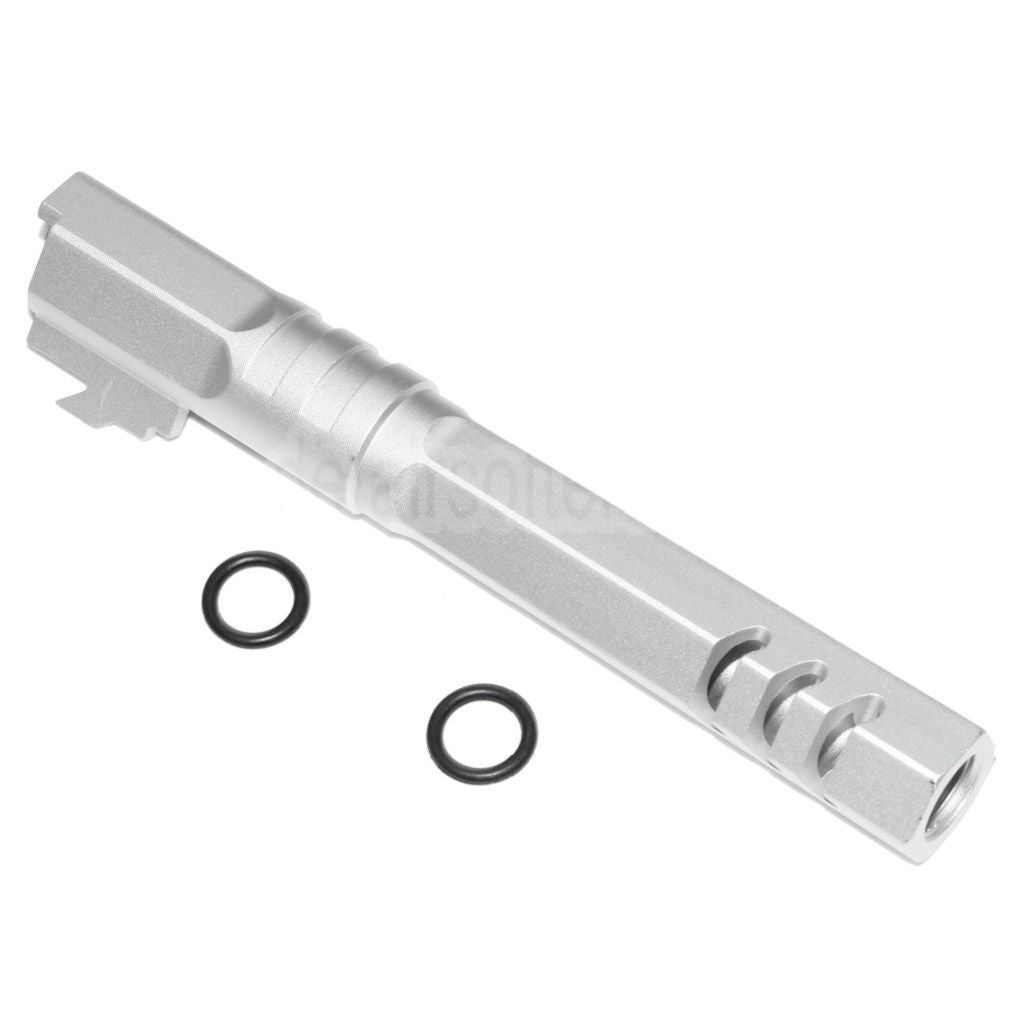 5KU 5 Zoll 123/127mm CNC Hexagon Äußerer Lauf +11mm CW im Uhrzeigersinn Geeignet für Armorer Works AW WE-TECH Tokyo Marui Hi-Capa 5.1 GBB Pistolen Airsoft