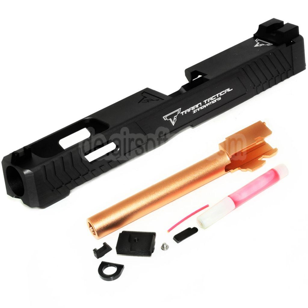 5KU TTI Combat Master CNC G34 Laufschlittensatz Geeignet für Tokyo Marui G17 Serie GBB Pistolen Airsoft Anthrazit