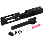 5KU CNC Aluminum 9INE RMR Ready Laufschlittensatz Geeignet für WE Tokyo Marui G17 Gen3 Serie GBB Pistolen Airsoft Schwarz