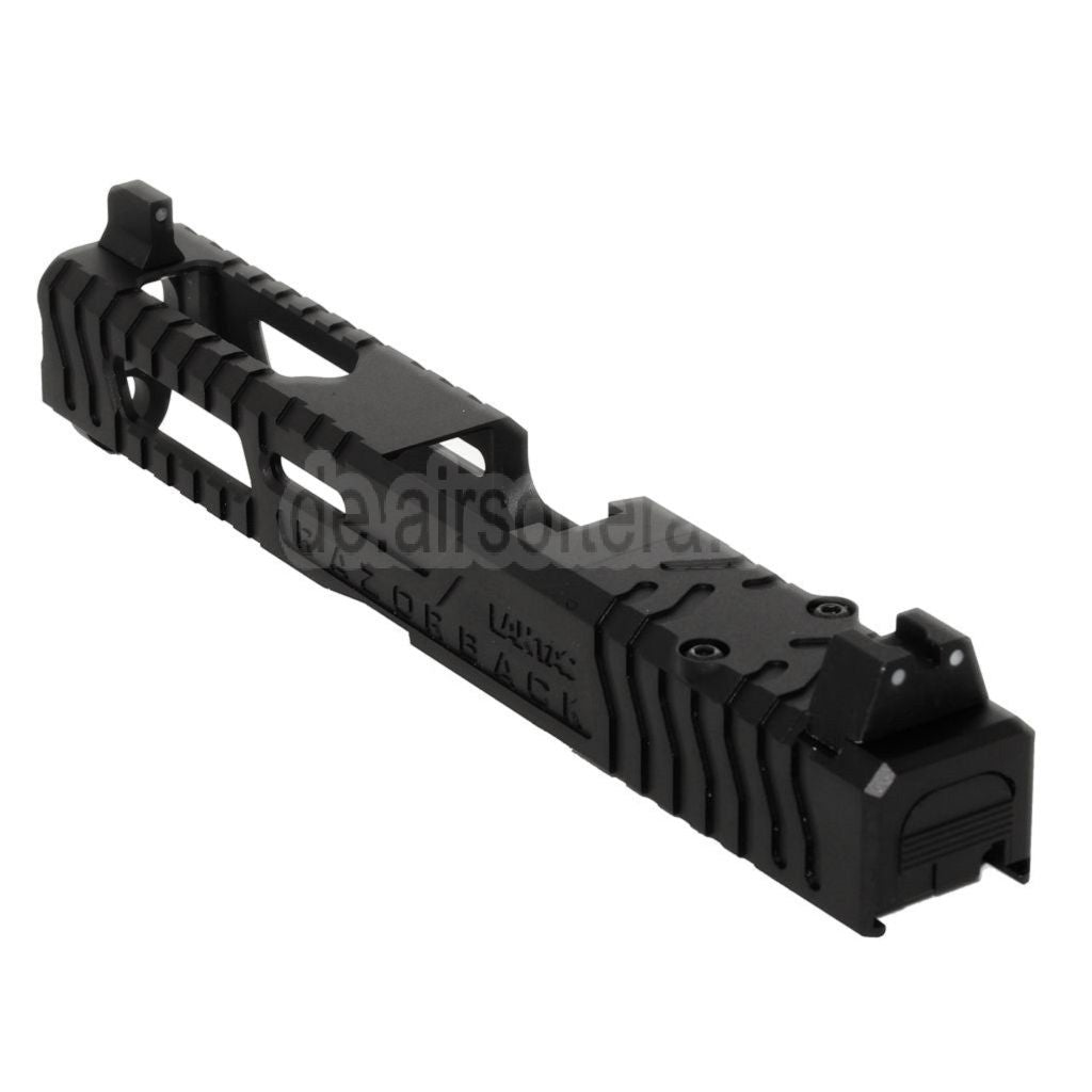 5KU CNC Aluminum 9INE RMR Ready Laufschlittensatz Geeignet für WE Tokyo Marui G17 Gen3 Serie GBB Pistolen Airsoft Schwarz
