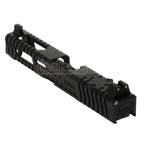 5KU CNC Aluminum 9INE RMR Ready Laufschlittensatz Geeignet für WE Tokyo Marui G17 Gen3 Serie GBB Pistolen Airsoft Schwarz