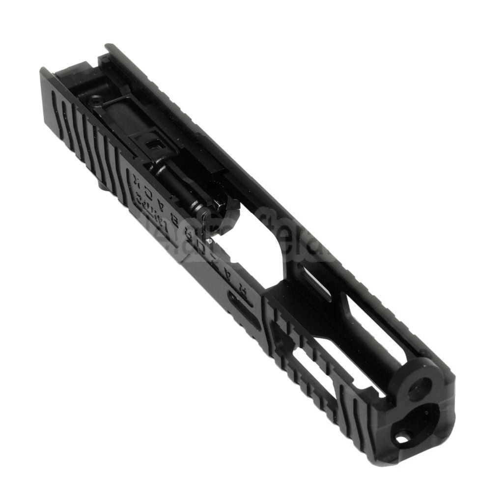 5KU CNC Aluminum 9INE RMR Ready Laufschlittensatz Geeignet für WE Tokyo Marui G17 Gen3 Serie GBB Pistolen Airsoft Schwarz