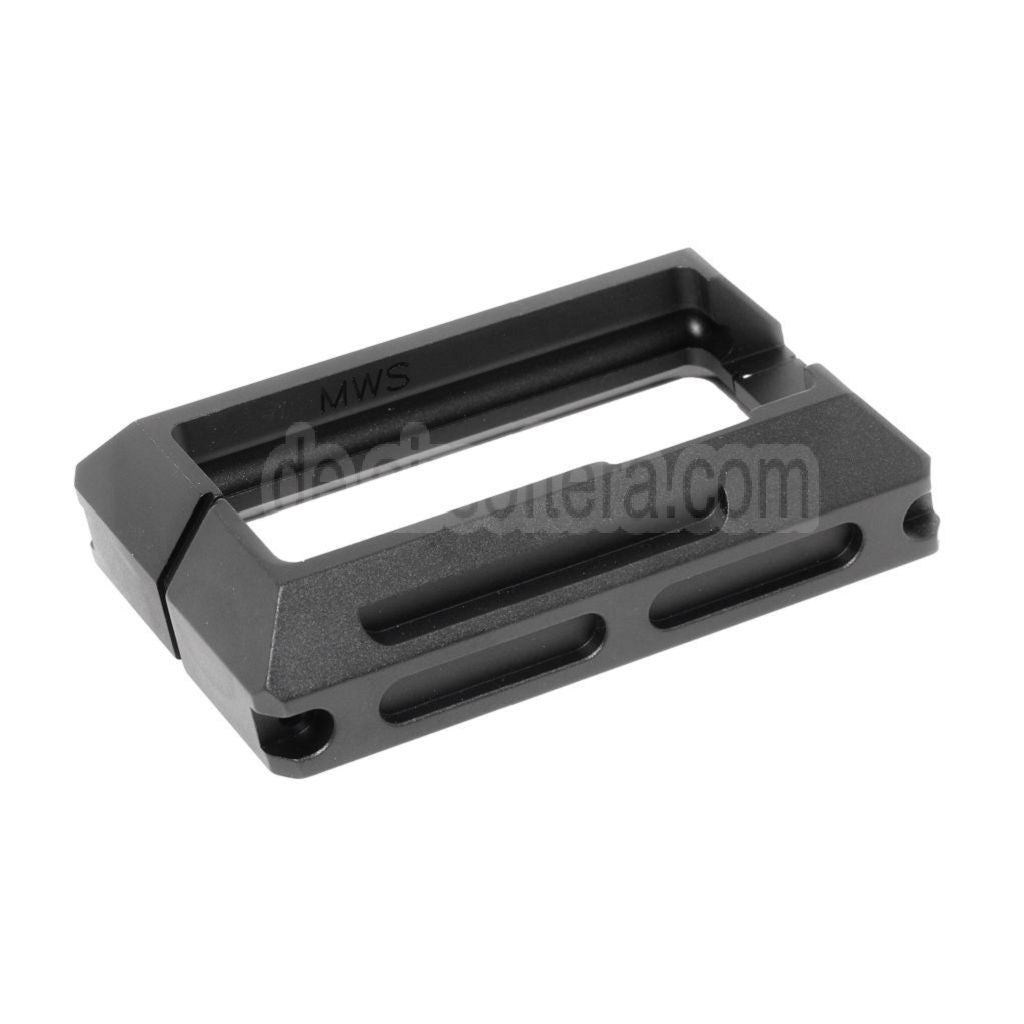 5KU CNC Aluminium Magwell Geeignet für Tokyo Marui M4 M16 Serie MWS GBB Gewehre Airsoft Schwarz