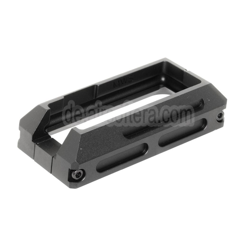 5KU CNC Aluminium Magwell Geeignet für Tokyo Marui M4 M16 Serie MWS GBB Gewehre Airsoft Schwarz