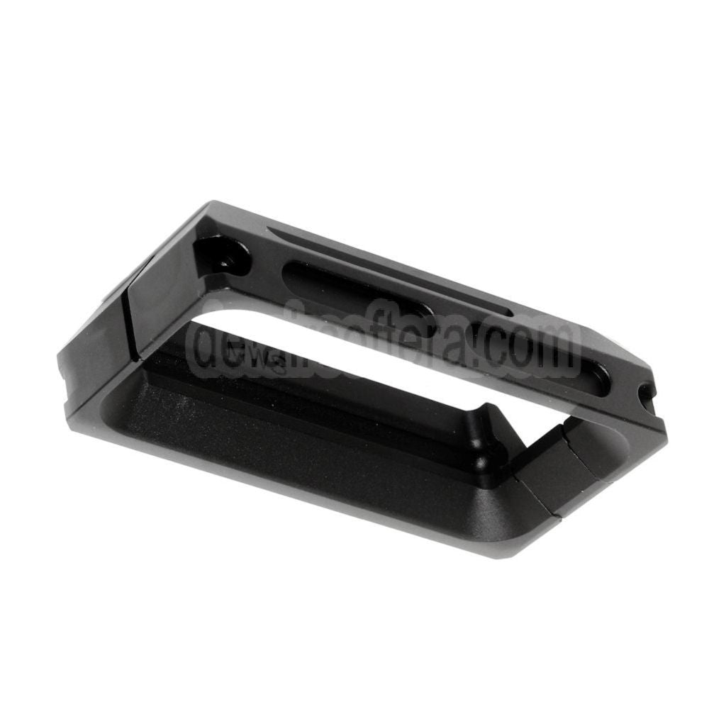 5KU CNC Aluminium Magwell Geeignet für Tokyo Marui M4 M16 Serie MWS GBB Gewehre Airsoft Schwarz