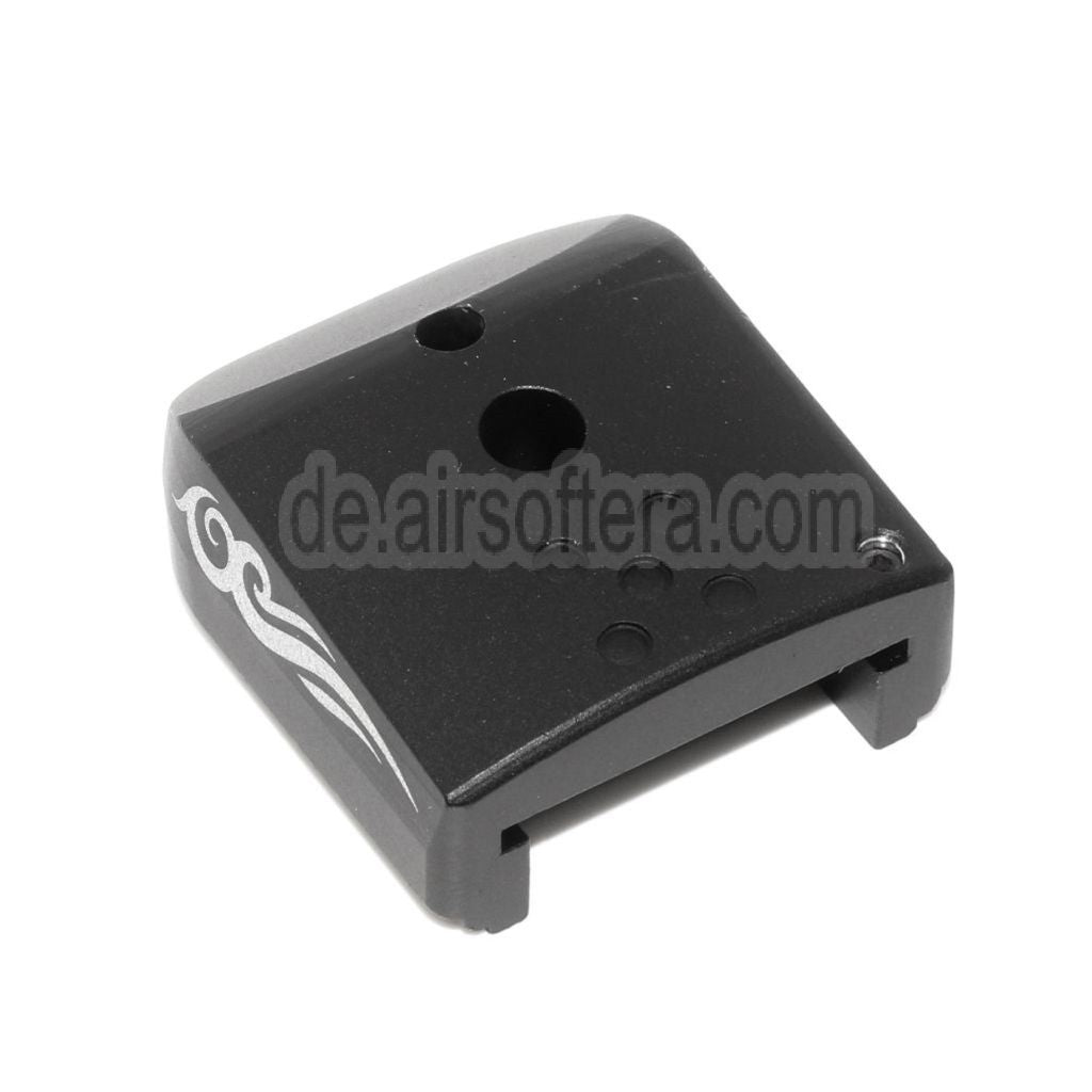 AIP Lasered Magazin Grundplatte Abdeckung Typ-3 Geeignet für ARMY EMG SAI STI TTI AW WE Tokyo Marui Hi-Capa GBB Co2 Gas Pistolen Magazin Schwarz