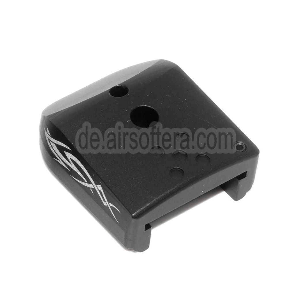 AIP Lasered Magazin Grundplatte Abdeckung Typ-4 Geeignet für ARMY EMG SAI STI TTI AW WE Tokyo Marui Hi-Capa GBB Co2 Gas Pistolen Magazin Schwarz