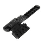PPS CNC Aluminium Kimme verlängerte Schienenmontage Set Geeignet für AK-Serie AEG Gewehre Airsoft Schwarz