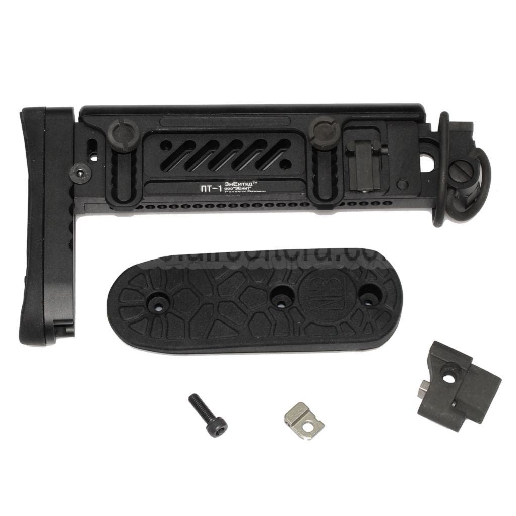 5KU PT-1 Gen2 Mehrere Positionen Seitlicher Klappschaft Geeignet für CYMA D-Boys LCT GHK AK Serie AEG GBB Gewehre Airsoft Schwarz