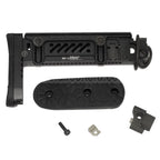 5KU PT-1 Gen2 Mehrere Positionen Seitlicher Klappschaft Geeignet für CYMA D-Boys LCT GHK AK Serie AEG GBB Gewehre Airsoft Schwarz