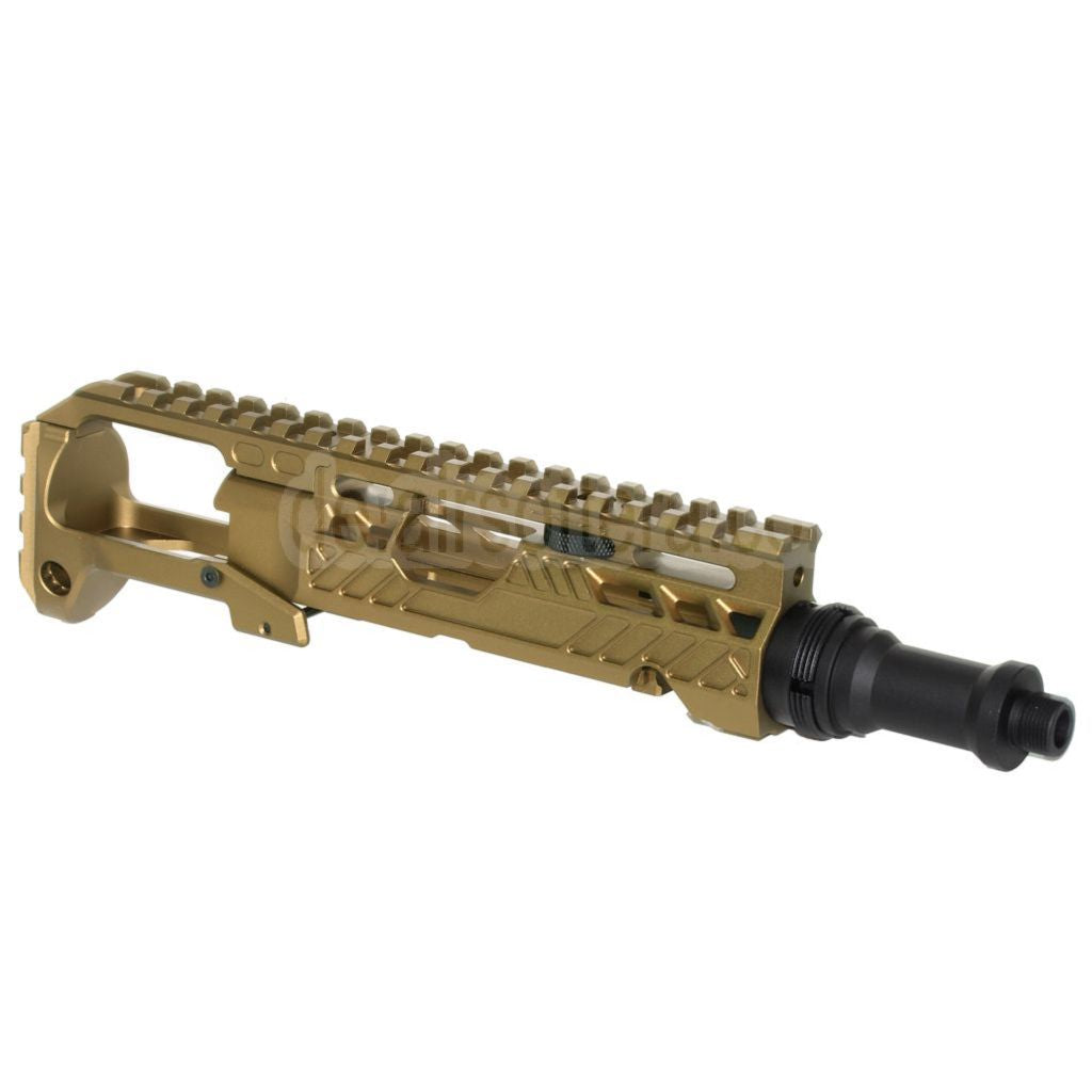 5KU Karabinergewehr Umbausatz Typ-A mit M1913 Schienenschaft Adapter Geeignet für Action Army AAP-01 Serie GBB Pistolen Airsoft
