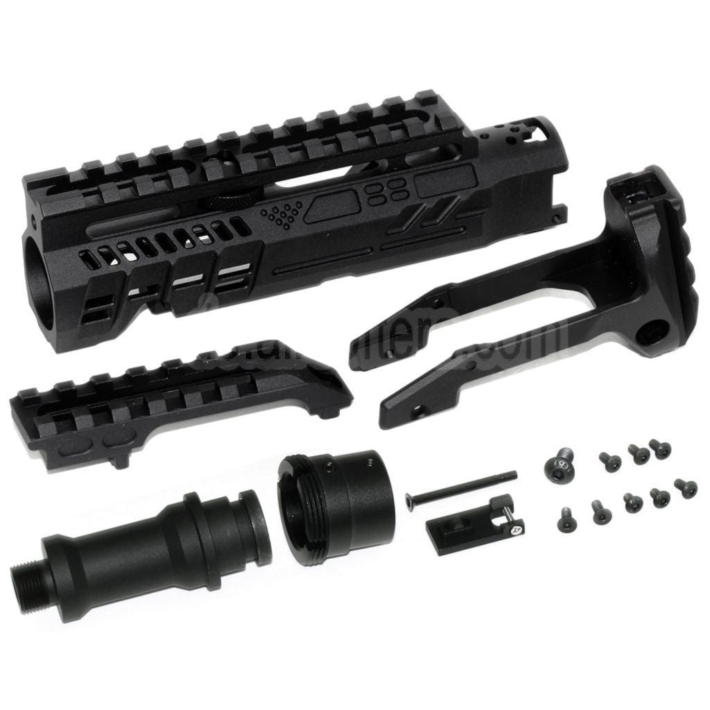 5KU Karabinergewehr Umbausatz Typ-B mit M1913 Schienenschaft Adapter Geeignet für Action Army AAP-01 Serie GBB Pistolen Airsoft