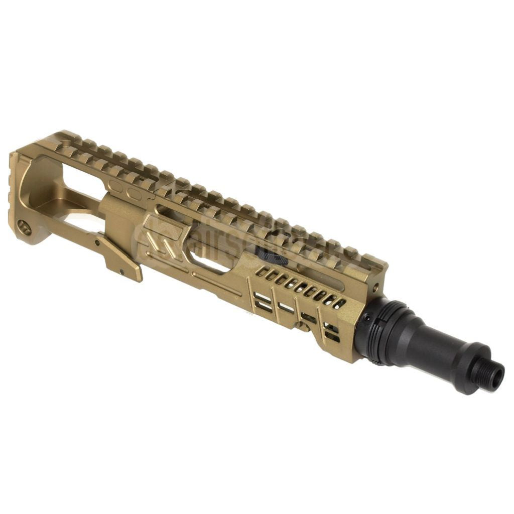 5KU Karabinergewehr Umbausatz Typ-B mit M1913 Schienenschaft Adapter Geeignet für Action Army AAP-01 Serie GBB Pistolen Airsoft