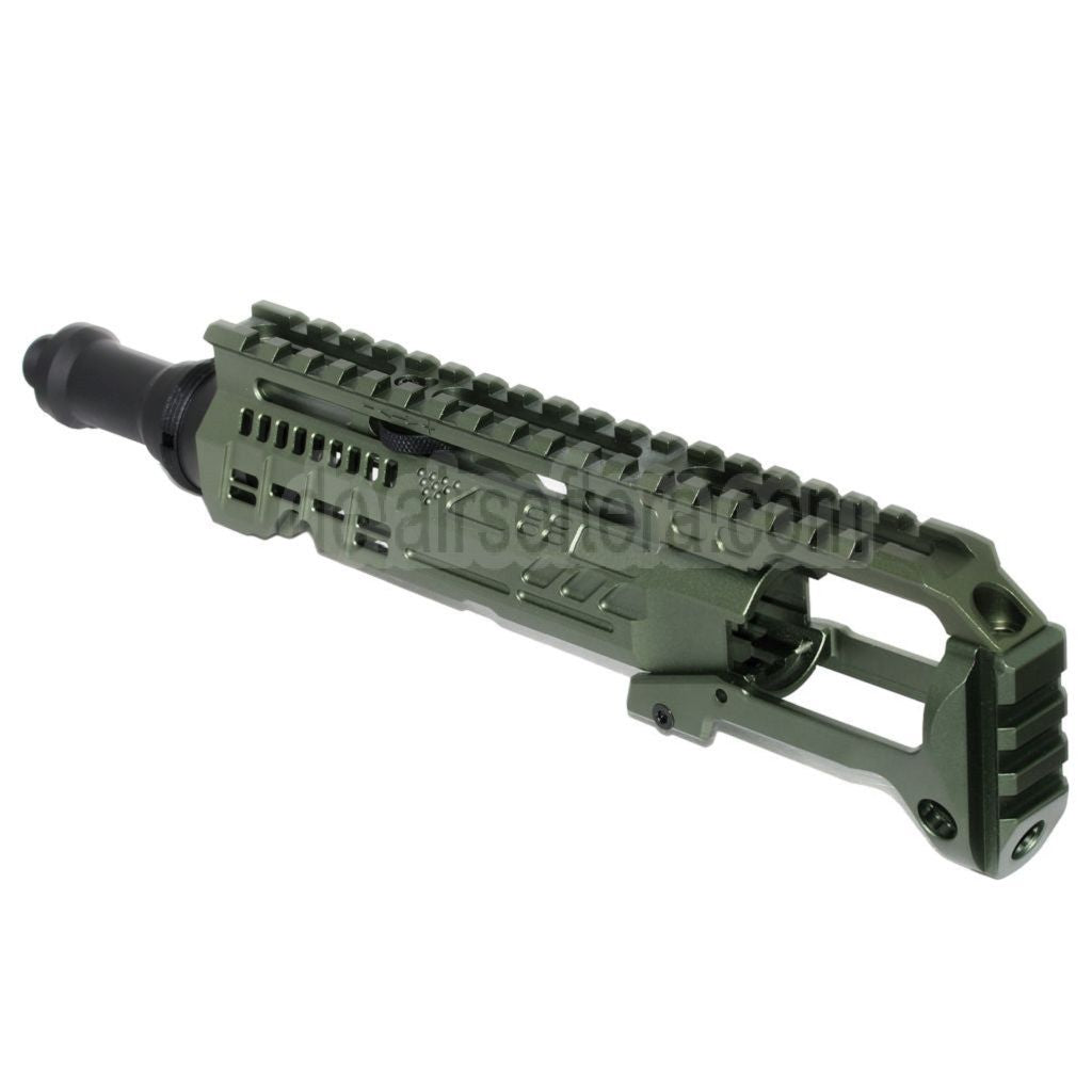 5KU Karabinergewehr Umbausatz Typ-B mit M1913 Schienenschaft Adapter Geeignet für Action Army AAP-01 Serie GBB Pistolen Airsoft
