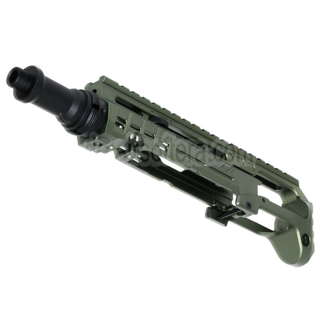 5KU Karabinergewehr Umbausatz Typ-B mit M1913 Schienenschaft Adapter Geeignet für Action Army AAP-01 Serie GBB Pistolen Airsoft