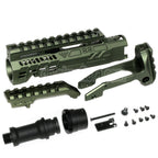 5KU Karabinergewehr Umbausatz Typ-B mit M1913 Schienenschaft Adapter Geeignet für Action Army AAP-01 Serie GBB Pistolen Airsoft