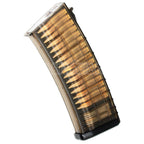 CYMA 170rd Mip-Cap Bulgarian Waffle Magazin Geeignet für AK Serie AEG Gewehre Airsoft Durchscheinendes Braun