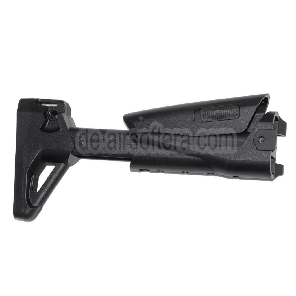 CYMA 5-Positions Einziehbarer seitlicher Klappschaft Geeignet für CYMA Platinum Edition CM103 AK Alfa AEG Gewehre Airsoft Schwarz
