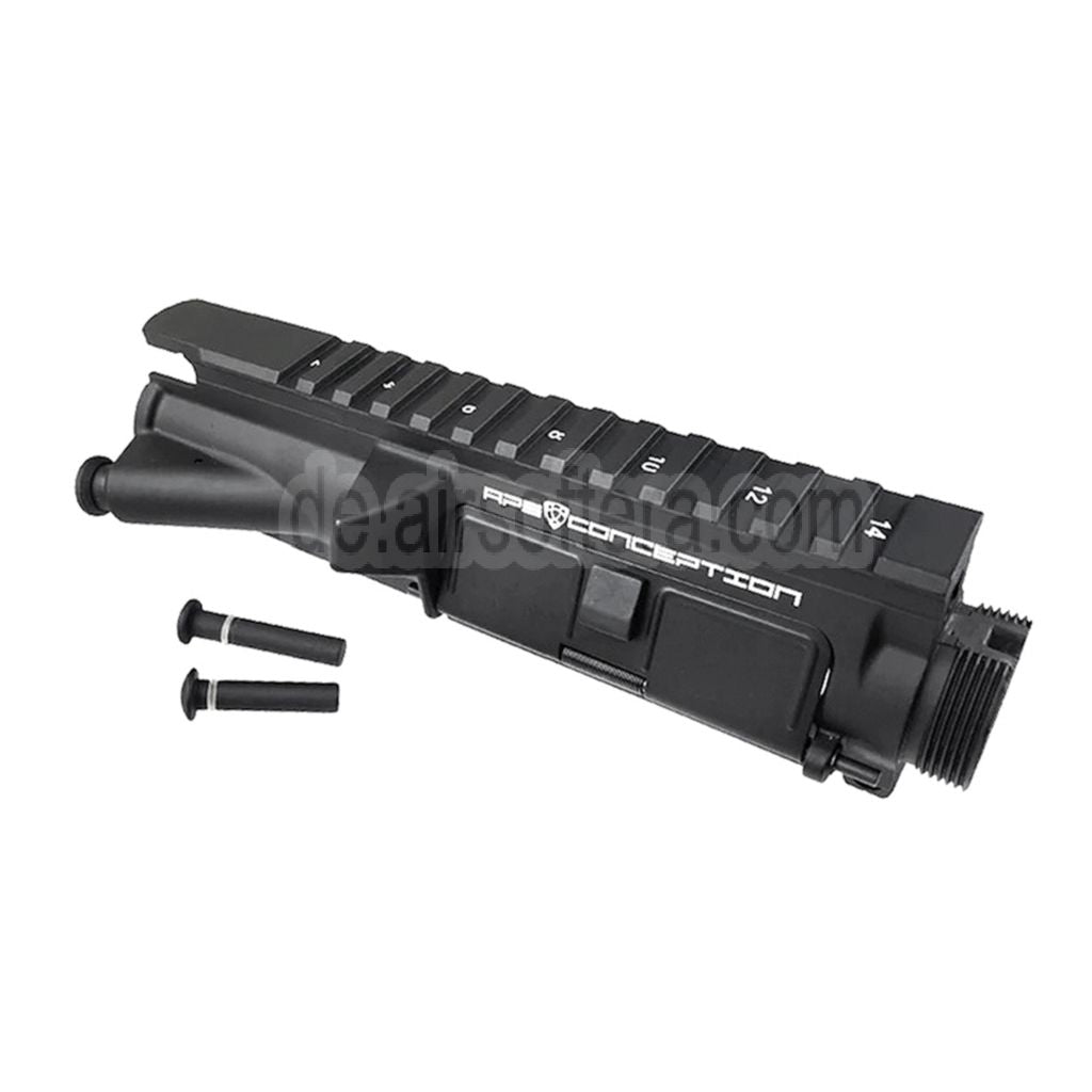 APS Oberer Metall Körperempfänger mit Staubschutzkappe Geeignet für APS ASR M4 M16 Serie AEG Gewehre Airsoft Schwarz