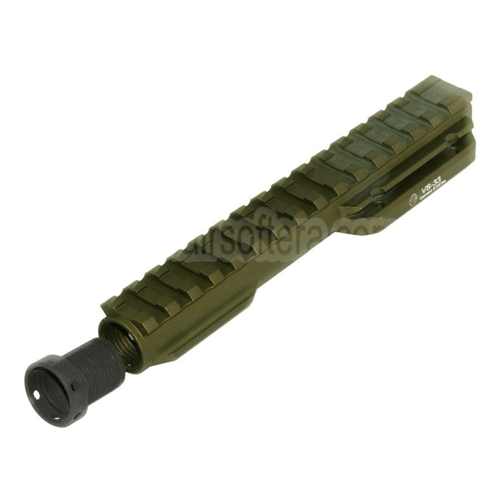 5KU 20mm Picatinny Oberschiene VS-33 Gasrohr Geeignet für LCT GHK CYMA D-Boys Tokyo Marui AK-Serie AEG GBB Gewehre Airsoft