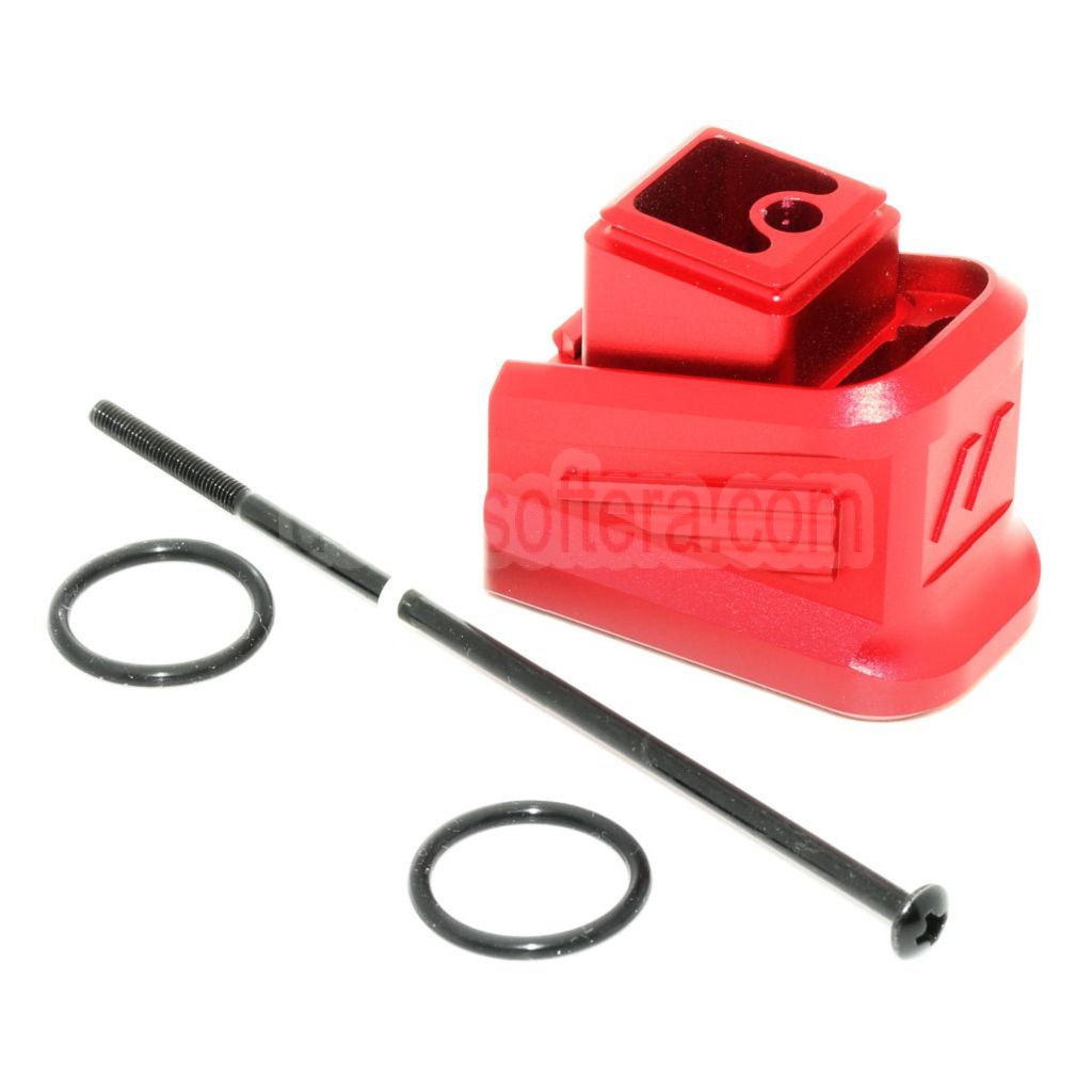 5KU CNC Aluminum Magazin Erweiterungspad Geeignet für Tokyo Marui G17 G18C G-Serie GBB Pistolen Magazin