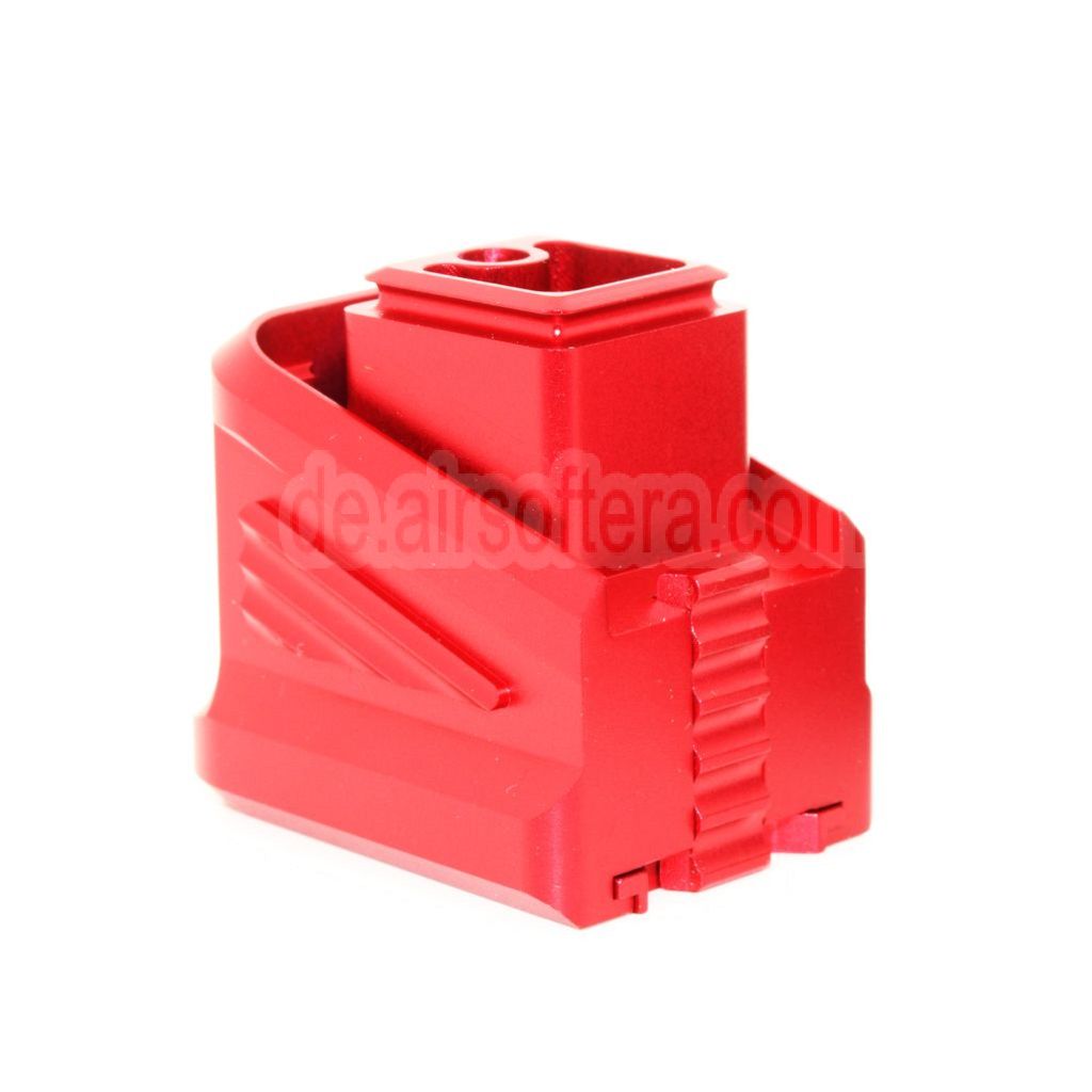 5KU CNC Aluminum Magazin Erweiterungspad Geeignet für Tokyo Marui G17 G18C G-Serie GBB Pistolen Magazin
