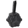 WE (WE-TECH) 350rd Gas Trommelmagazin Geeignet für G17 G18C G-Serie GBB Pistolen Airsoft Black