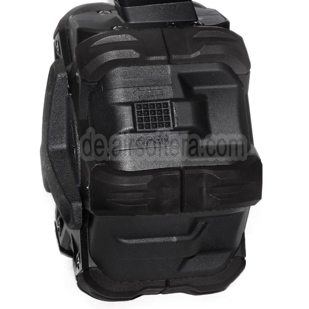 WE (WE-TECH) 350rd Gas Trommelmagazin Geeignet für Hi-Capa GBB Pistolen Airsoft Black
