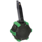 WE (WE-TECH) 350rd Gas Trommelmagazin Geeignet für Hi-Capa GBB Pistolen Airsoft Black