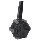 WE (WE-TECH) 350rd Gas Trommelmagazin Geeignet für Hi-Capa GBB Pistolen Airsoft Black