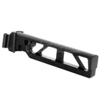 5KU Aluminium 6-Positions Skeleton ST-6 Klappschaftrohr mit Adapter Geeignet für D-Boys GHK LCT CYMA AKS74 AK-105 Serie AEG GBB Gewehre Airsoft Schwarz