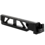 5KU Aluminium 6-Positions Skeleton ST-6 Klappschaftrohr mit Adapter Geeignet für D-Boys GHK LCT CYMA AKS74 AK-105 Serie AEG GBB Gewehre Airsoft Schwarz
