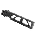5KU Aluminium 6-Positions Skeleton ST-6 Klappschaftrohr mit Adapter Geeignet für E&L AKS74 AK-105 Serie AEG GBB Gewehre Airsoft Schwarz