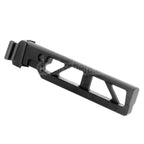5KU Aluminium 6-Positions Skeleton ST-6 Klappschaftrohr mit Adapter Geeignet für E&L AKS74 AK-105 Serie AEG GBB Gewehre Airsoft Schwarz