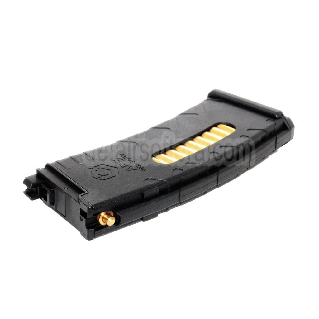 APS 36rd Polymer Gas Magazin Geeignet für APS Xtreme GBox Serie M4 GBB Gewehre Airsoft Schwarz