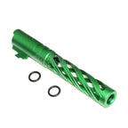 5KU 5 Zoll 123/127mm CNC Tornado Spiral Hollow Äußerer Lauf +11mm CW im Uhrzeigersinn Geeignet für Armorer Works AW WE-TECH Tokyo Marui Hi-Capa 5.1 GBB Pistolen Airsoft