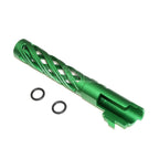 5KU 5 Zoll 123/127mm CNC Tornado Spiral Hollow Äußerer Lauf +11mm CW im Uhrzeigersinn Geeignet für Armorer Works AW WE-TECH Tokyo Marui Hi-Capa 5.1 GBB Pistolen Airsoft