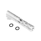 5KU 4.3 Zoll 106mm/110mm CNC Tornado Spiral Hollow Äußerer Lauf +11mm CW im Uhrzeigersinn Geeignet für Tokyo Marui Hi-Capa 4.3 GBB Pistolen Airsoft