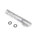 5KU 4.3 Zoll 106mm/110mm CNC Tornado Spiral Hollow Äußerer Lauf +11mm CW im Uhrzeigersinn Geeignet für Tokyo Marui Hi-Capa 4.3 GBB Pistolen Airsoft