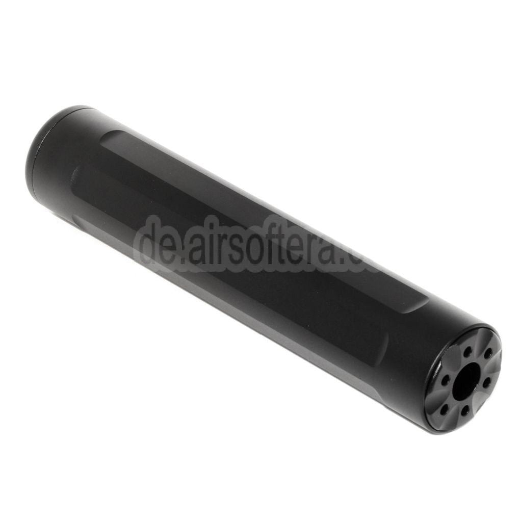 5KU 157mm Laufverlängerung Attrappe Schalldämpfer Geeignet für -14mm CCW Gegen den Uhrzeigersinn Action Army AAP-01 Serie GBB Pistols Airsoft Schwarz