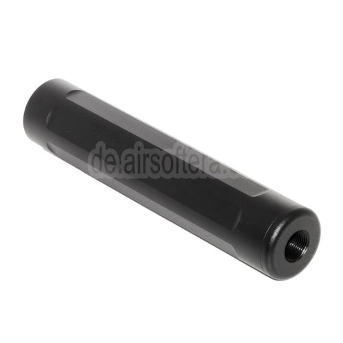 5KU 157mm Laufverlängerung Attrappe Schalldämpfer Geeignet für -14mm CCW Gegen den Uhrzeigersinn Action Army AAP-01 Serie GBB Pistols Airsoft Schwarz