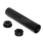 5KU 157mm Laufverlängerung Attrappe Schalldämpfer Geeignet für -14mm CCW Gegen den Uhrzeigersinn Action Army AAP-01 Serie GBB Pistols Airsoft Schwarz