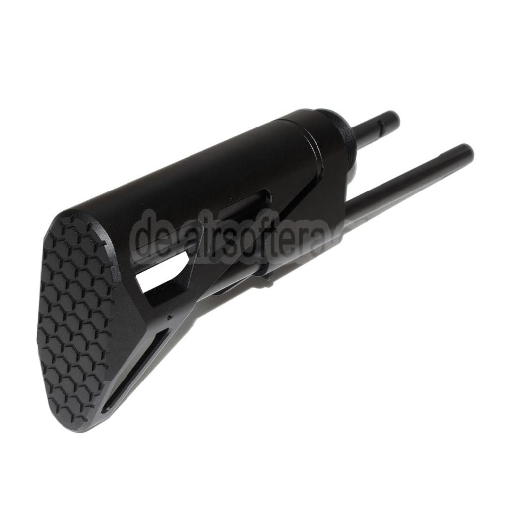 5KU 5-Position MDX Einziehbarer CQB Schaft Geeignet für VFC GHK WA M4 Serie GBB Gewehre Airsoft Schwarz