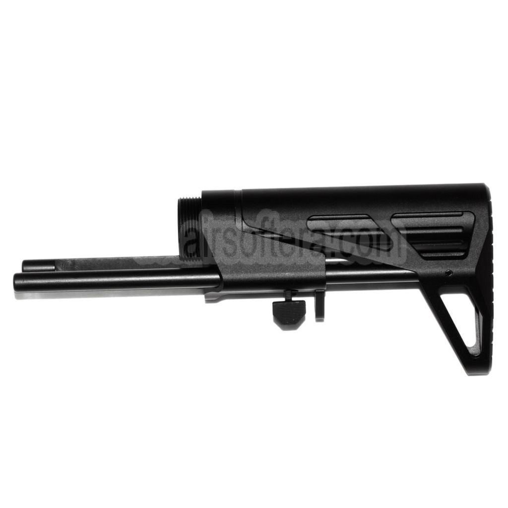 5KU 5-Position MDX Einziehbarer CQB Schaft Geeignet für Tokyo Marui MWS M4 Serie GBB Gewehre Airsoft Schwarz