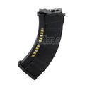 CYMA 600rd Polymer Hi-Cap Magazin mit Dummy Display Geeignet für AK Serie AEG Gewehre Airsoft Schwarz