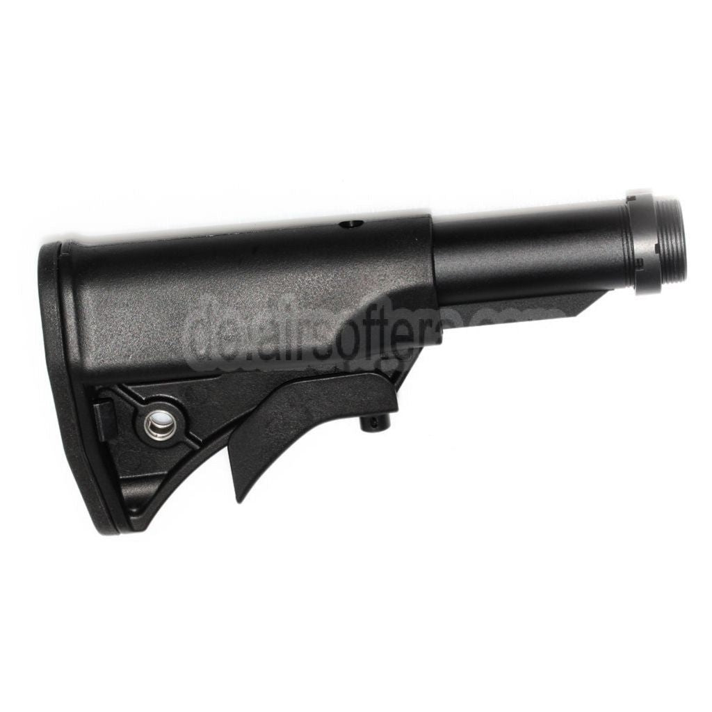 CYMA LWRCI Stil Kompakter einziehbarer Schaft mit Schaftrohr Geeignet für Platinum Serie MP5 AEG Gewehre Airsoft Schwarz