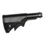 CYMA LWRCI Stil Kompakter einziehbarer Schaft mit Schaftrohr Geeignet für Platinum Serie MP5 AEG Gewehre Airsoft Schwarz