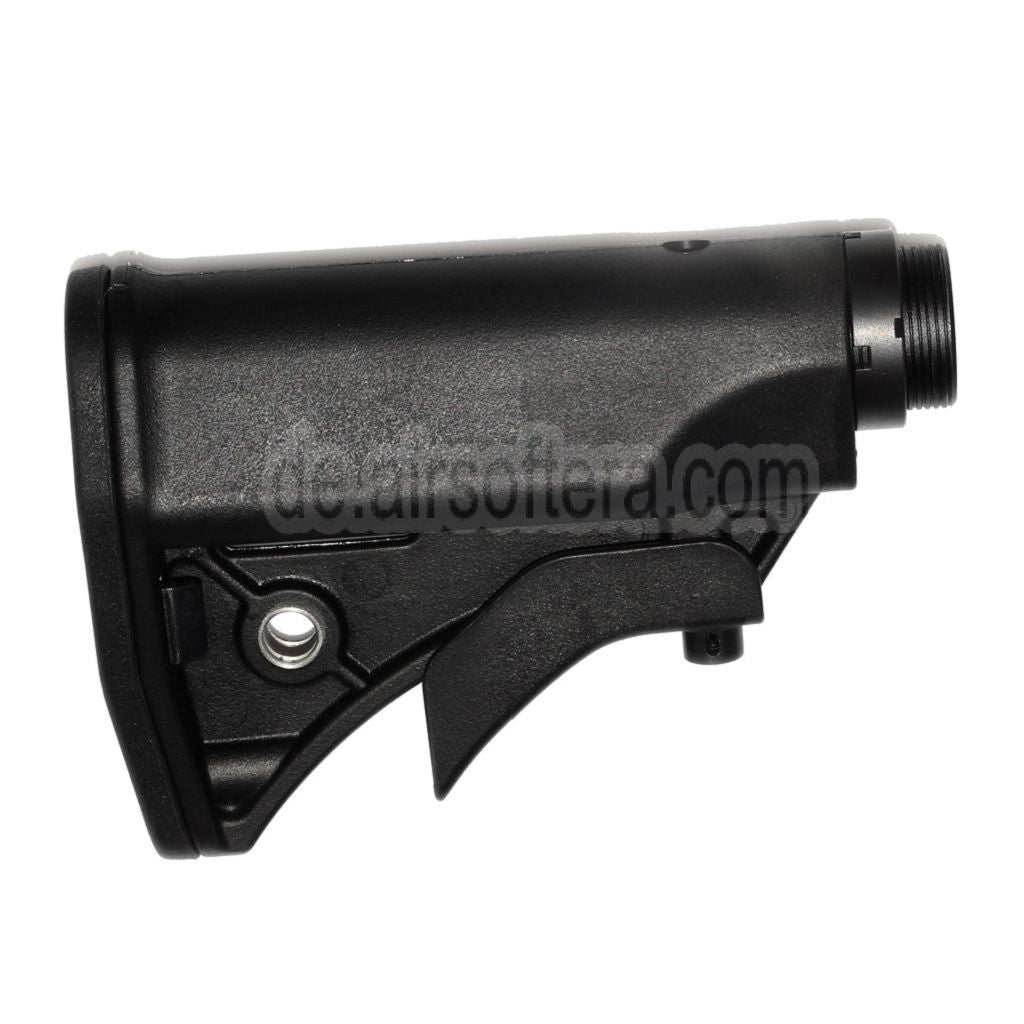 CYMA LWRCI Stil Kompakter einziehbarer Schaft mit Schaftrohr Geeignet für Platinum Serie MP5 AEG Gewehre Airsoft Schwarz
