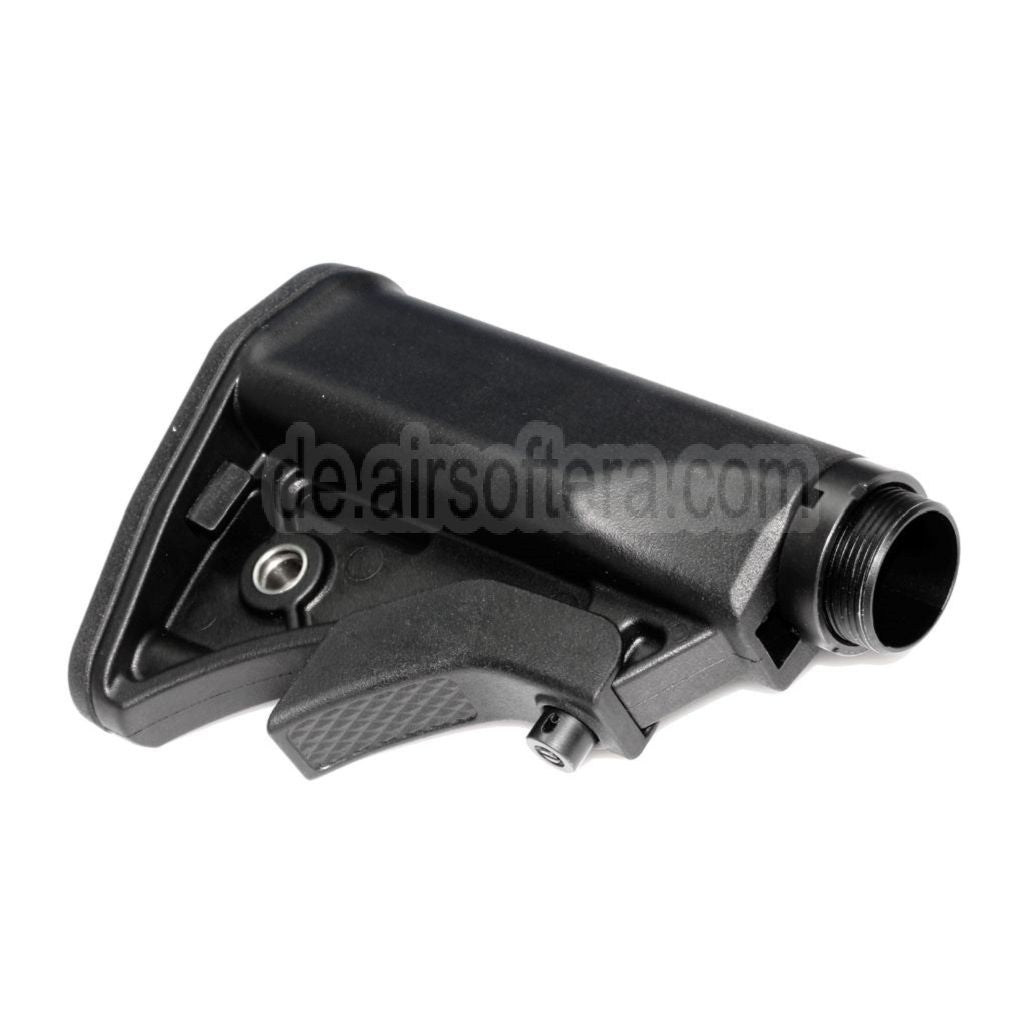CYMA LWRCI Stil Kompakter einziehbarer Schaft mit Schaftrohr Geeignet für Platinum Serie MP5 AEG Gewehre Airsoft Schwarz