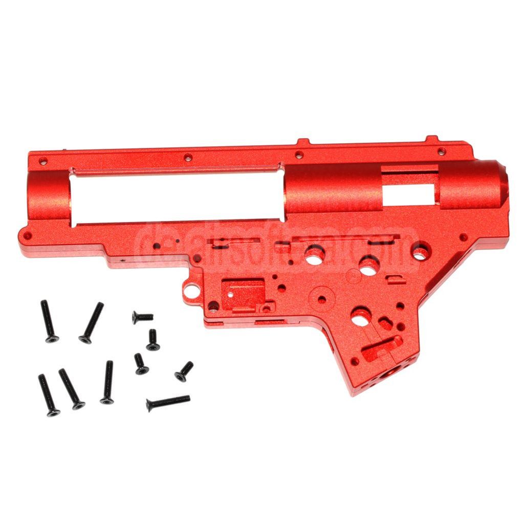 CYMA CNC Aluminum 8mm QD Getriebegehäuse Geeignet für CYMA Platinum Serie SR25 QBS Serie AEG Gewehre Airsoft Rot